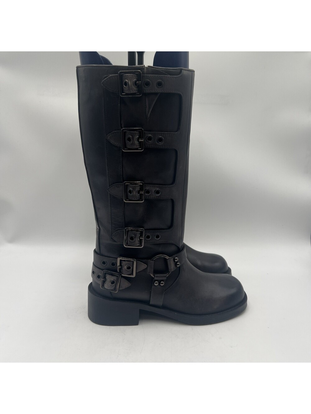 Women’s Vintage Foundry Co. Motorcycle Boots Chocolate Size 7.5